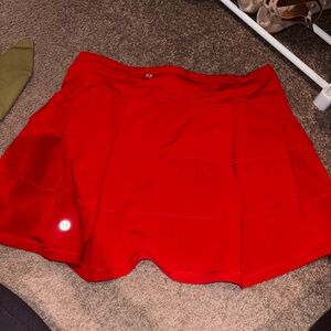 lululemon athletica Red Skirt